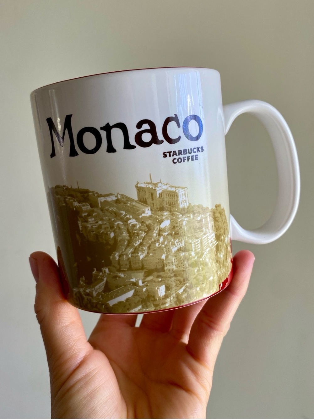Starbucks Coffee Mug Monaco 16oz Ceramic Global Icon City NEW